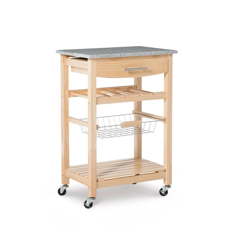 Granite Top Kitchen Cart F610702