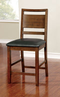 Dark Oak Counter Height Chair Set of 2 I71935