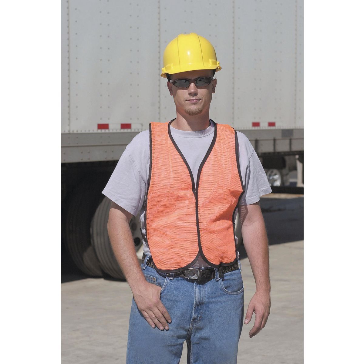 Orange High Visibility Safety Vest Q9845