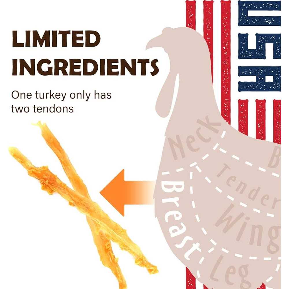 Turkey Tendon Dog Treats Z619054