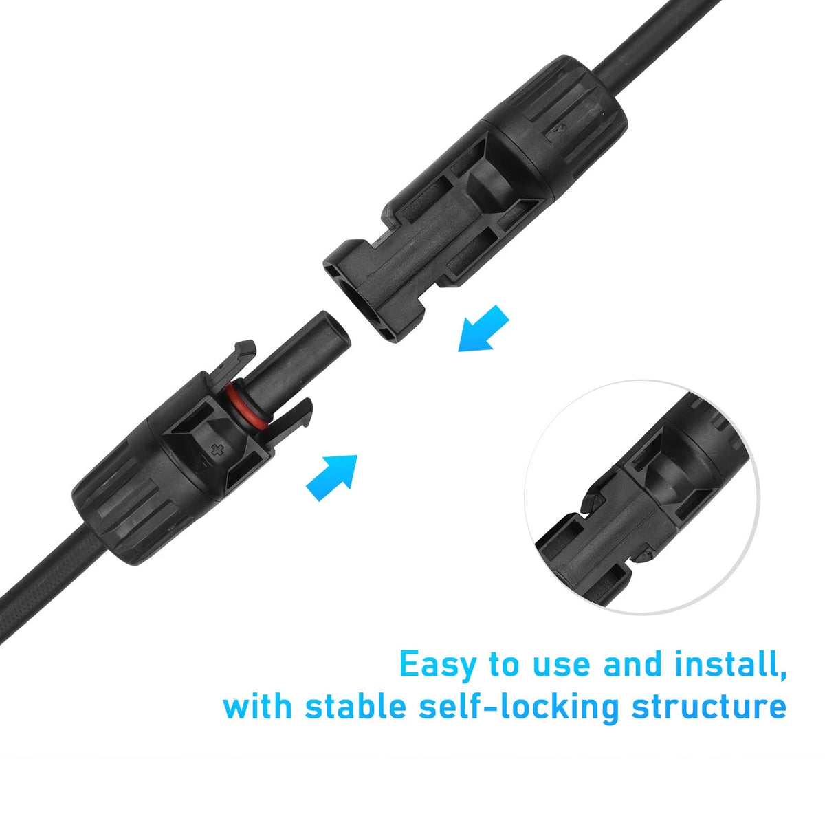 4-Way Solar Cable Connector IP67 Waterproof 12AWG G685