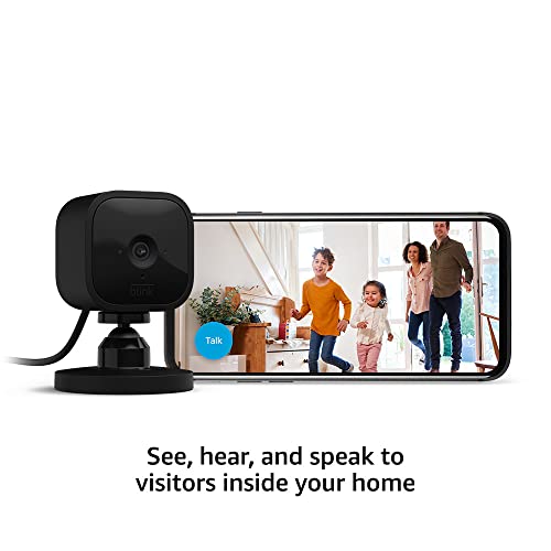 Compact Indoor Plug-In Smart Security Camera, 1080p HD, 2 Cameras (White) G194244