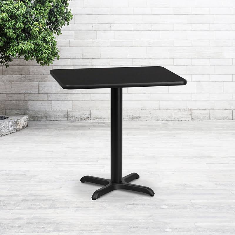 Rectangular Natural Laminate Table Top with Table Height Base O4178
