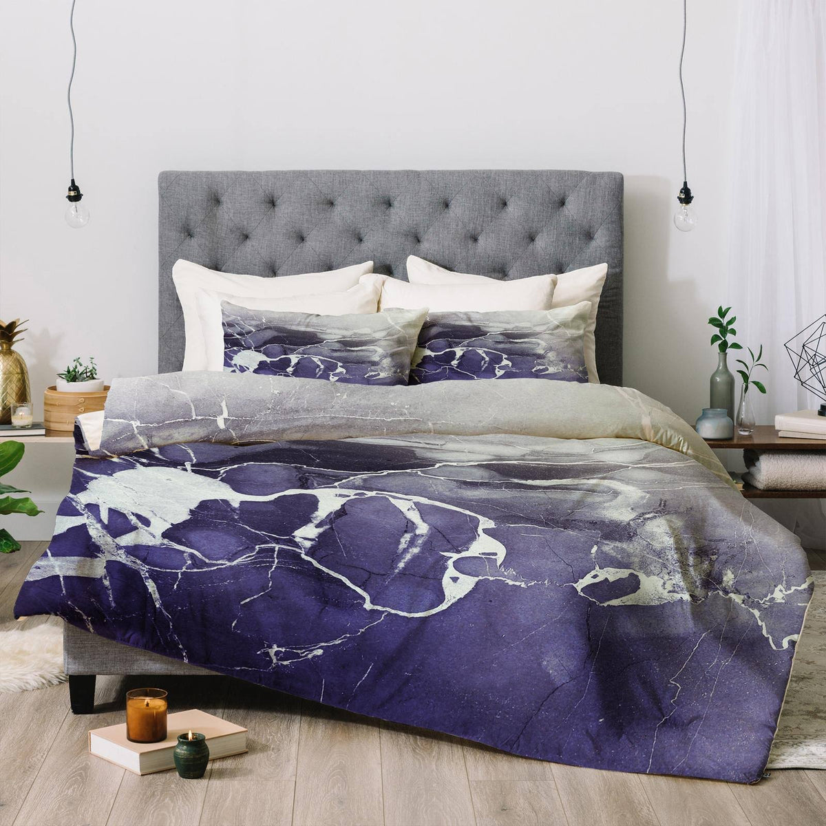 Ultramarine Marble Queen Comforter V43070