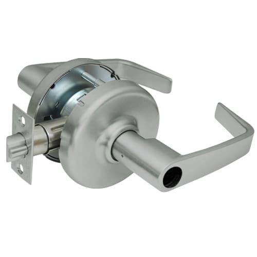 Heavy Duty Entrance Cylindrical Locksets with Newport Lever in Satin Nickel R883833